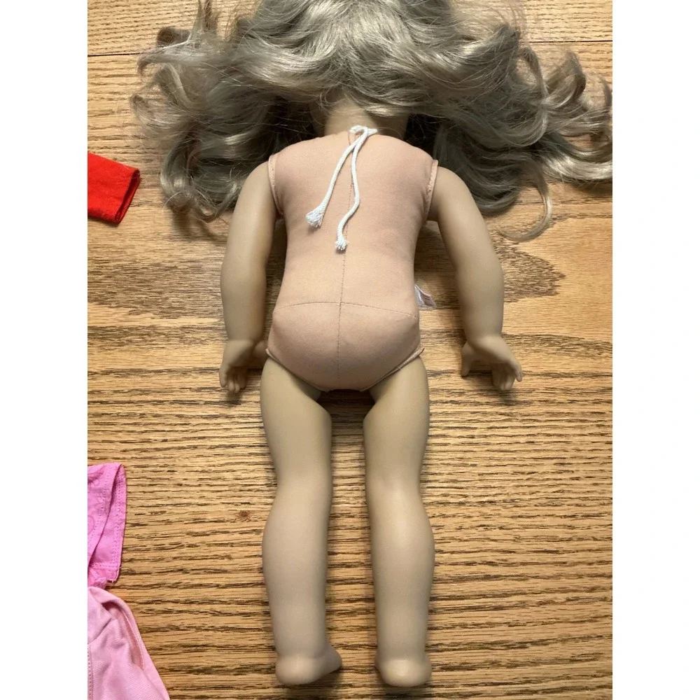 American Girl Truly Me Doll 24 Blonde Hair Christmas PJ lilac meet dress